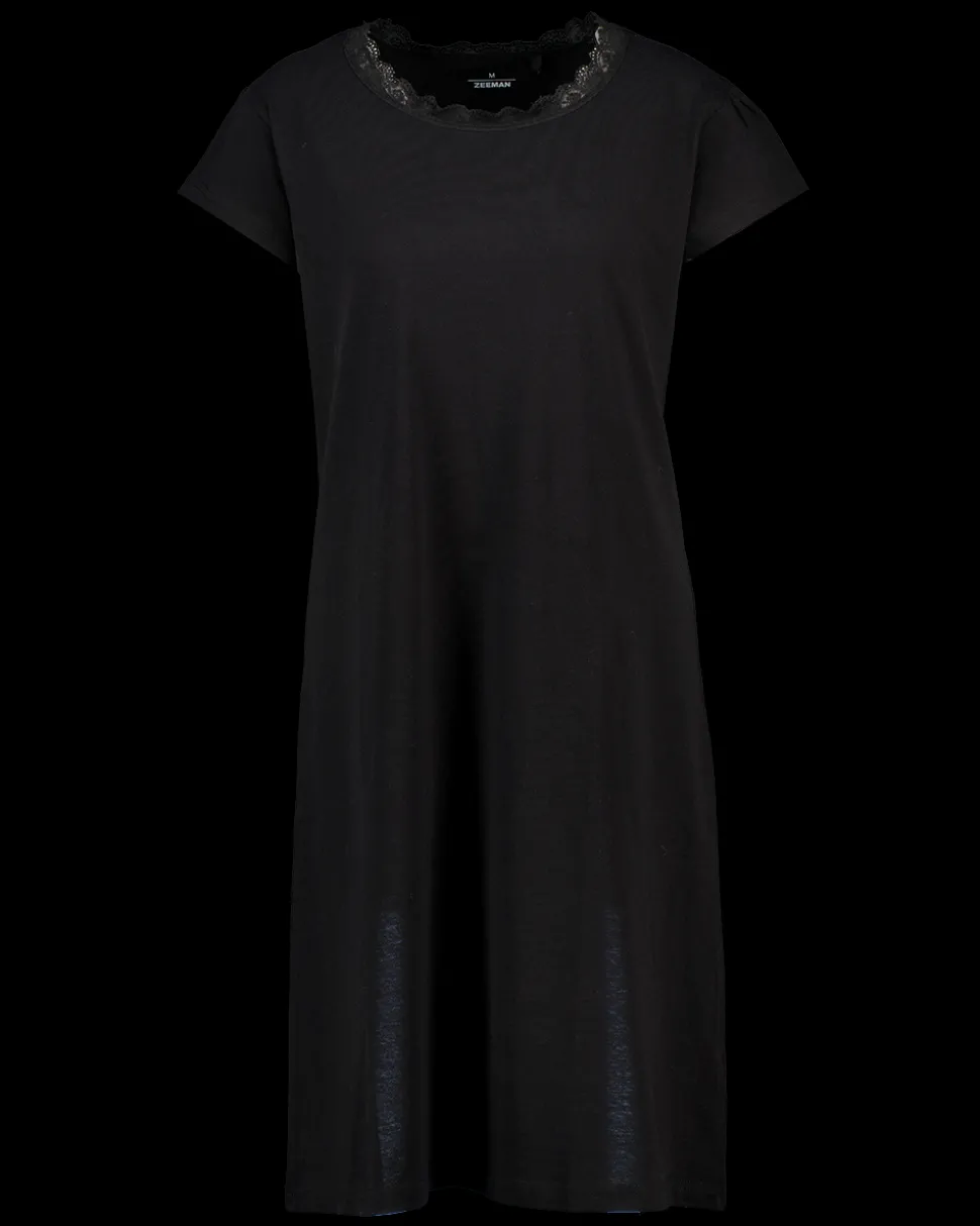 Nachthemd - Zwart