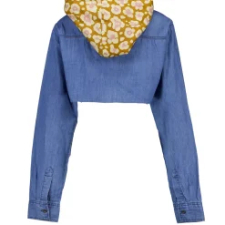 Top met capuchon - Blauw