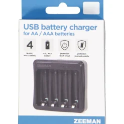 USB-batterijlader - Zwart