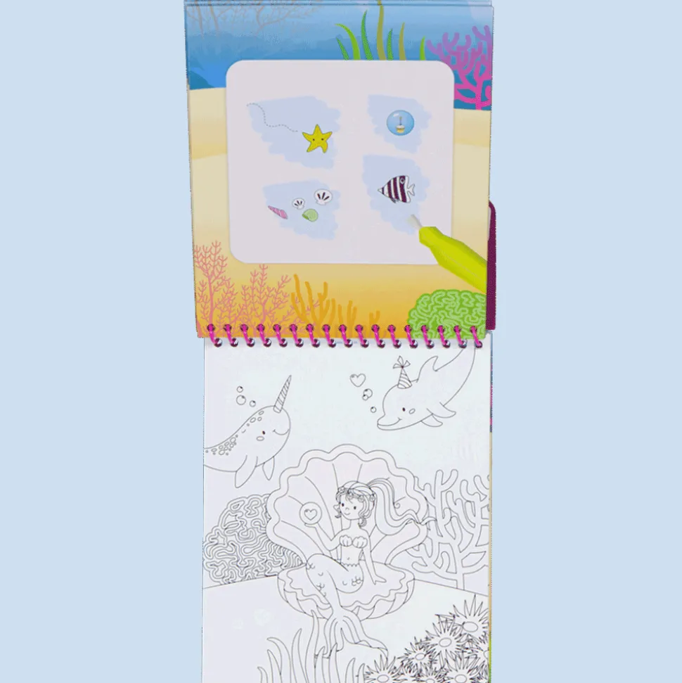 Waterkleurboek - Paars